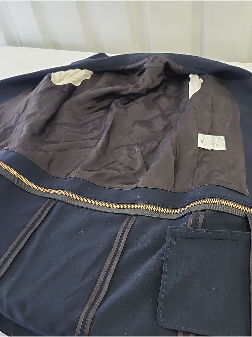 Muller Of Yoshiokubo Navy Convertible Blazer Sz EU38 US6 Tailored Futuristic EUC - Picture 4 of 13
